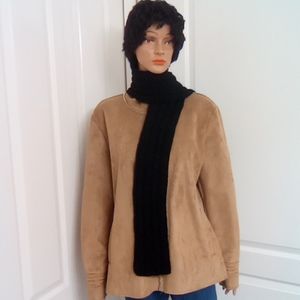 NWOT Washable Unisex Black Scarf. Home Made